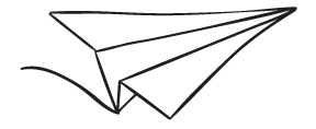 a paper rocket.
